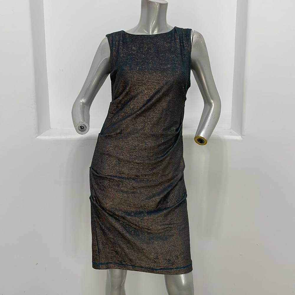 Artelier Nicole Miller  Sleeveless Sheath Dress Blue Size M Serial #006082 - Picture 15 of 16